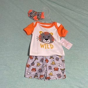 Newborn size short set with socks